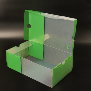 Caja de Zapatos de Lujo, Caja de Zapatos de Plástico PP Twill con Abertura Frontal, Organizadores de Almacenamiento de Zapatos de Plástico Transparente Apilables - Product Image 1