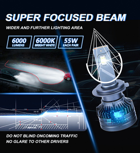 Haute Puissance Super Lumineux 6500LM D2H Led Phares Conversion Kits Focos D1 <span class=keywords><strong>D2</strong></span> H7 H11 Voiture 55W Led H4 Voiture Led Phare - Product Image 4