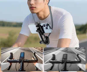 Universel pour téléphones mobiles <span class=keywords><strong>et</strong></span> appareils photo <span class=keywords><strong>Première</strong></span> perspective Fixe Anti Shake Magnetic Neckband Phone Holder for Live Video Shot - Product Image 2