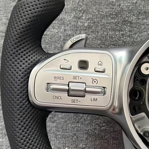 Volant en fibre de carbone en cuir de haute qualité pour <span class=keywords><strong>Mercedes</strong></span> Benz classe S W204 W212 W207 X204 X164 W463 C63 SLK GLK - Product Image 4