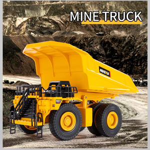 Camión volquete de mina estática, vehículo de ingeniería, modelo de construcción, camión de coche, <span class=keywords><strong>escala</strong></span> <span class=keywords><strong>1</strong></span>:35, aleación de Metal fundido a presión para niños, juguete - Product Image 5