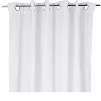 Rideaux en lin transparent blanc pour salon 2 panneaux, intimité et lumière rideaux verticaux en lin transparent pour chambre à coucher