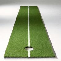Tapis de putting d'entraînement intérieur Konday Tour Grade avec retour automatique de balle, sensation réaliste de gazon vert, 8,5 pi x 1 pi