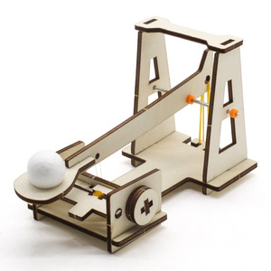 Kit d'expérimentation scientifique modèle 1 de trebuchet en bois, jouet éducatif STEM à faire soi-même pour enfants de 7 à 9 ans - Product Image 4