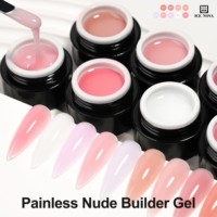 ICE NOVA 40 couleurs non toxique LED indolore Nude Builder Gel vernis longue durée pour les ongles de renforcement d'extension en gros