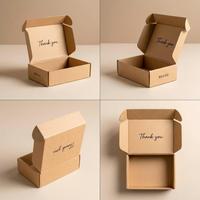 Boîtes d'emballage carrées en carton recyclable écologiques personnalisées de luxe, boîtes d'expédition en carton ondulé pour avion, impression quadricolore UV