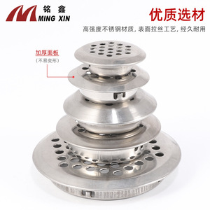 Mingxin Stainless Steel Ventilation Cover Round Flat Bevel Double Sided Cabinet <b>Wardrobe</b> <b>Hardware</b> - Product Image 5