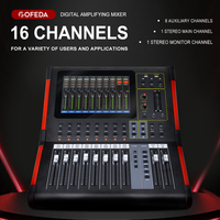 Console de Mixage Audio Numérique Professionnelle DM20 20 Canaux pour Studio, Spectacles Live, Streaming en Direct et Enregistrement