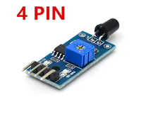 Modul Sensor Api Papan Biru, Modul Deteksi Sumber Api, Modul Penerima Inframerah, Sistem 3-kabel, Sistem 4-kabel