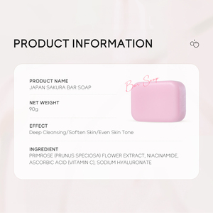 Savon en barre Laikou Japan <span class=keywords><strong>Sakura</strong></span> 90g pour hommes et femmes, nettoyant pour les mains, nettoyant pour le visage, savon de bain avec filet moussant - Product Image 4
