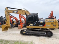 Excavatrice sur chenilles Caterpillar 325D2L d'occasion des États-Unis, hydraulique, faible nombre d'heures, prête à l'emploi, 25 tonnes, moteur et boîte de vitesses inclus.