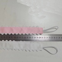 Attache-tétine personnalisée faite à la main en ruban gros-grain imprimé en polyester doux et écologique, avec bordure blanche, cadeaux de confort pour bébé