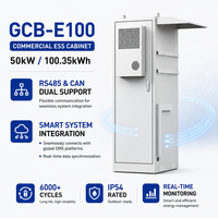 Système de stockage d'énergie commercial BESS 50 kW 100 kWh, armoire de batterie LiFePO4 51,2 V 314 Ah 280 Ah avec système d'extinction d'incendie intégré pour usine