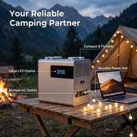 Station d'alimentation portable H-1200T 1200W 1209Wh LiFePO4, générateur solaire MPPT, fonction de charge de voiture, UPS pour une utilisation à domicile et en extérieur
