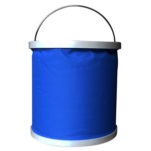 Cubo Plegable de 11L de Tela Oxford para Lavado de Autos con Asa, Impermeable, Plegable, Azul - Product Image 3