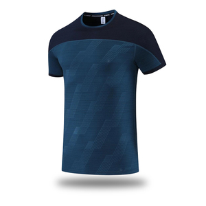 T-shirt pour homme en polyester, design fin et respirant, couleurs foncées, logo personnalisé - Product Image 1