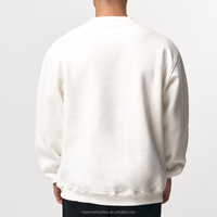 OEM personnalisé de gros en coton vierge uni à manches régulières surdimensionné à col montant pour hommes