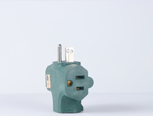 Adattatore a T a 3 vie per <span class=keywords><strong>presa</strong></span> a terra, resistente, per montaggio a parete, colore verde - Product Image 5