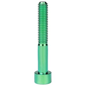 Tornillo de Cabeza Hexagonal de <span class=keywords><strong>Titanio</strong></span> Ti M5 X 10 12 16 18 20 23 25 30 35 40 45 50 55 60mm para Bicicleta, M5x60mm, Verde - Product Image 6