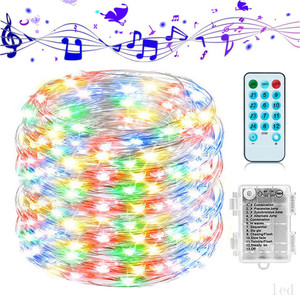 10m 20m IP65 impermeabile con scatola di <span class=keywords><strong>musica</strong></span> a LED con stringhe di fata per feste all'aperto luci nuziali di Natale al primo posto - Product Image 6