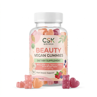 Gummies de beauté véganes à base de pectine pour la peau, les cheveux et les ongles – Formule de collagène végétal – OEM ODM Marque privée