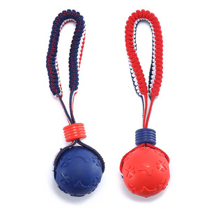 Juguete Masticable de Cuerda y Pelota <span class=keywords><strong>para</strong></span> Perros, Duradero, de TPR, con Limpieza Dental, <span class=keywords><strong>para</strong></span> Entrenamiento Interactivo y Juego - Product Image 4