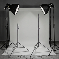 Support de trépied de photographie rembourré à ressort en fer réglable de 2.8 mètres pour l'utilisation du projecteur de studio photo