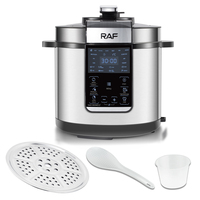 Cuisinière à riz multifonctionnelle intelligente RAF 6L, cuiseur à riz programmable numérique, autocuiseur électrique
