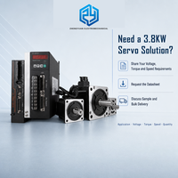 Kit de moteur servo AC ZHENGYUAN 3.8KW 130 Frame 220V 15Nm 2500RPM avec commande RS485 et ports d'entrée/sortie d'impulsions CE RoHS