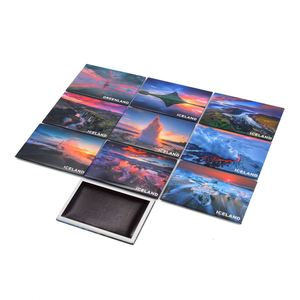 Tourism Souvenir Custom Country City <b>Name</b> Thin Magnet Tin <b>Plate</b> Ref Magnets for Fridge Printed With Logo - Product Image 1