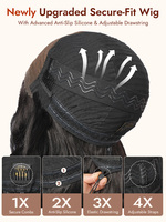 Perruque en cheveux humains en vrac, qualité salon, super volumineuse, afro crépu bouclé, sans colle, dentelle HD 6x8, haute densité, avec cordon de serrage, pré-coupée, vente en gros