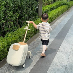 กระเป๋าเดินทางเด็กแบบแข็ง ล้อลาก พร้อมที่จับสำหรับเด็ก  กระเป๋าเดินทางเด็กแบบขี่ได้ - Product Image 5