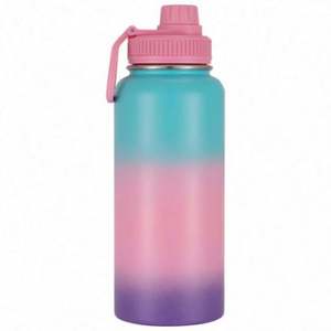 Botella de Agua Aislada de Aluminio de 32oz con Pajita, Aislamiento Térmico de 6-12 Horas, Taza de Oficina para Camping, Gimnasio y Deportes - Product Image 5