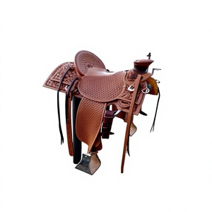 BS International Weatherproof Sustainable Genuine Leather English Saddle for Horse Racing for Men and <b>Women</b> - Product Image 1