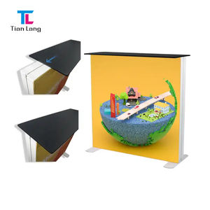 TianLang Recepción al aire libre Mesa de exposición de plástico Sin marco SEG Caja de luz LED Mostrador Mesa de feria comercial - Product Image 4
