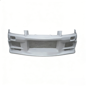 Paragolpes Delantero de Fibra de Vidrio DO LUCK con Recortes para Faros Antiniebla para Skyline R34 GTR 1999-2002, Fácil Instalación - Product Image 1