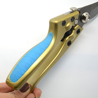 Couteau pliable de qualité industrielle en acier au carbone avec bord partiellement dentelé et pointe acérée pour le bricolage et les ciseaux de tailleur