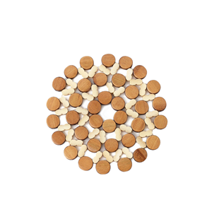Manteles Individuales Redondos Modernos de Bambú Natural, Resistentes al Calor y Antideslizantes, Ligeros y Duraderos para Uso en la Cocina - Product Image 1