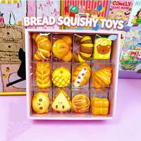 Porte-clés Squishy de Noël en forme de dessin animé mignon, à récupération lente, anti-stress, jouet gadget à presser, vente en gros
