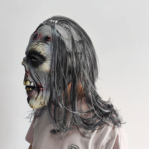 Nueva máscara <span class=keywords><strong>de</strong></span> zombi con <span class=keywords><strong>peluca</strong></span> Walking Death Cosplay <span class=keywords><strong>disfraz</strong></span> Props Horror Masque <span class=keywords><strong>disfraz</strong></span> máscara <span class=keywords><strong>de</strong></span> Halloween - Product Image 4