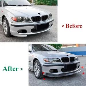 ลิ้นกันชนหน้ารถยนต์สำหรับซีรีส์ 3 E46 ปี 1998-2005 สำหรับ M Sport M3 สไตล์สปอยเลอร์ล่าง ฝาครอบกันกระแทก อุปกรณ์ตกแต่ง - Product Image 2
