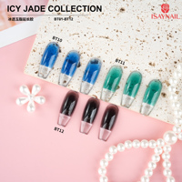 Gel de construction pour ongles 12 couleurs haute pigmentation, collection UV Ice Jade, gel d'extension pour ongles
