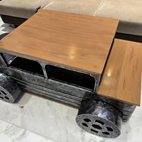 Vitrine automobile en bois de style Jeep, faite à la main, pour la décoration de restaurants et de salons