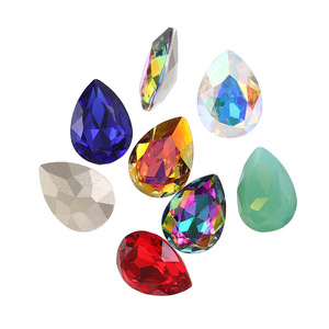 คริสตัลเซลิน่า K9 หลากสีทรงหยดน้ำ ประดับเพชรสำหรับเครื่องประดับเสื้อผ้า ตกแต่งเล็บ รองเท้า หมวก กระเป๋า <span class=keywords><strong>ชุด</strong></span>แต่งงาน - Product Image 3