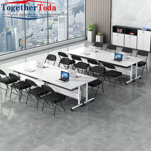 Table de conférence murale en métal, pliable, populaire, mobile, modulaire, réglable, moderne et élégante, pour bureau et lecture/ordinateur, vente en gros - Product Image 2