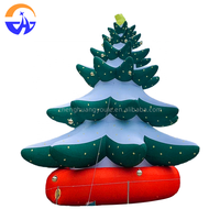 Décoration de Noël en matériau Oxford Chenghuang, accessoire pour les jardins extérieurs, les fêtes et les événements, modèle d'arbre de Noël gonflable géant 160xl