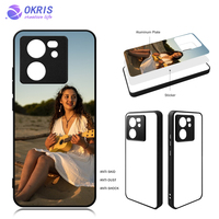 Vente en gros de coques de téléphone vierges en TPU 2D pour sublimation avec plaque en aluminium pour Xiaomi Redmi Note 12 Pro+ 5G K60 Ultra Black Shark 4