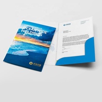 Logotipo personalizado impresión A4 carpeta de archivos, carpeta de presentación, carpeta de papel