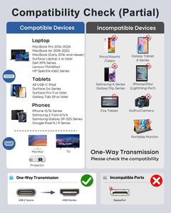<span class=keywords><strong>Adaptateur</strong></span> <span class=keywords><strong>USB</strong></span>-C vers HDTV pour iPhone 15/16, MacBook, iPad avec charge rapide HD-MI PD - Pas compatible <span class=keywords><strong>Lightning</strong></span> - Product Image 6