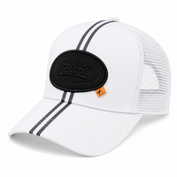 Casquette de baseball noire en maille brodée pour l'été, style professionnel, 6 panneaux, réglable, style polyvalent, casquette de camionneur à séchage rapide